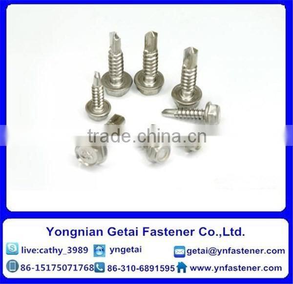 Self-drilling and tapping screws with Hexalobular socket pan/ countersunk/ raised countersunk head
