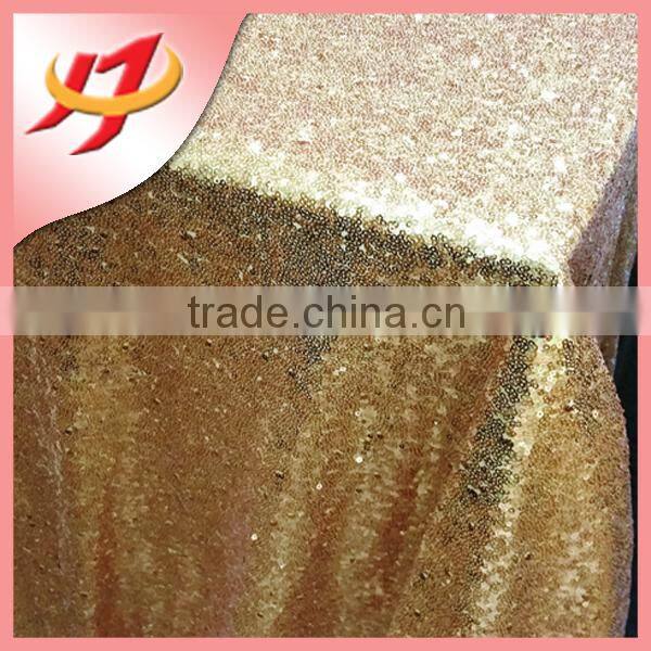 wholesale custom 2015 new decoration wedding rose gold sequin tablecloth