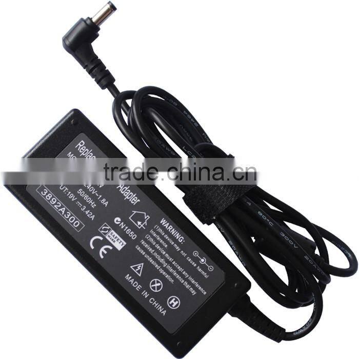 Laptop charger 19V3.42A 65W Ac Adapter For Acer