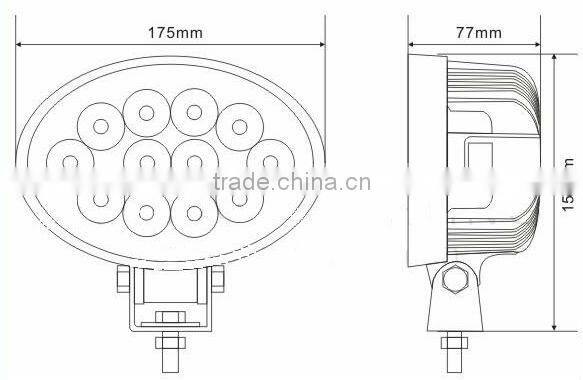 Cree 36W Spot/Flood LED Work Light Offroad Jeep Boat Truck IP67 12V 24V