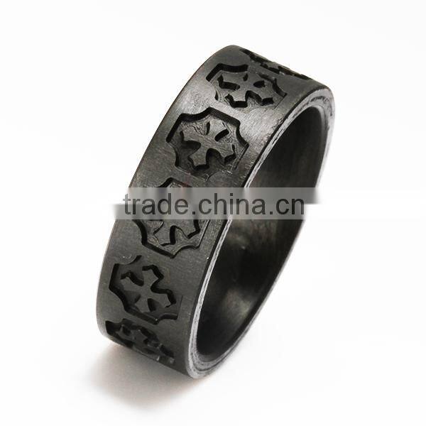 top selling black carbon fibre man rings