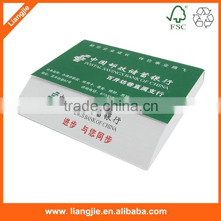 Promotional die cut custom logo printed memo pad, note pads