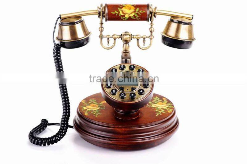 Home Wood Vintage Corded Telephones, Antique Decorative Telephone, China Antique Telephone