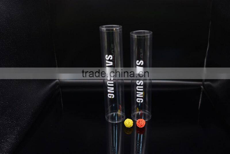 transparent plastic pet cylinder packaging for mouse pad