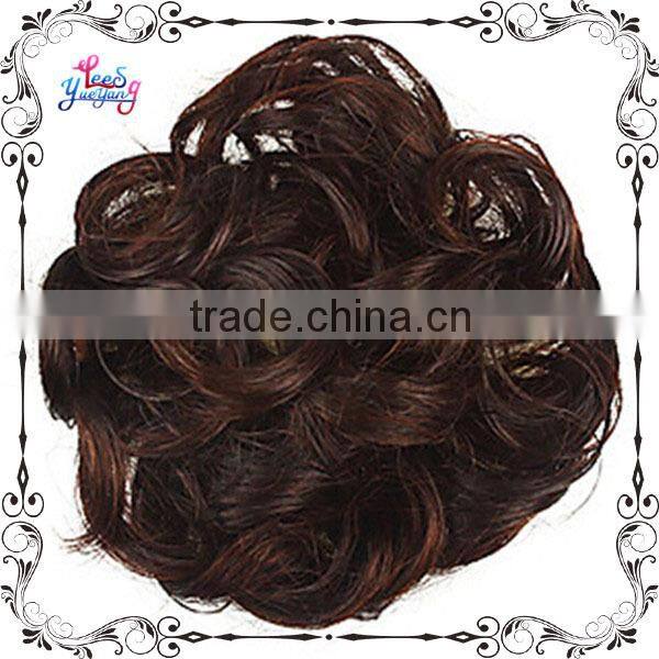 Online Sale Black Curly Chignon Hair Pieces Bun
