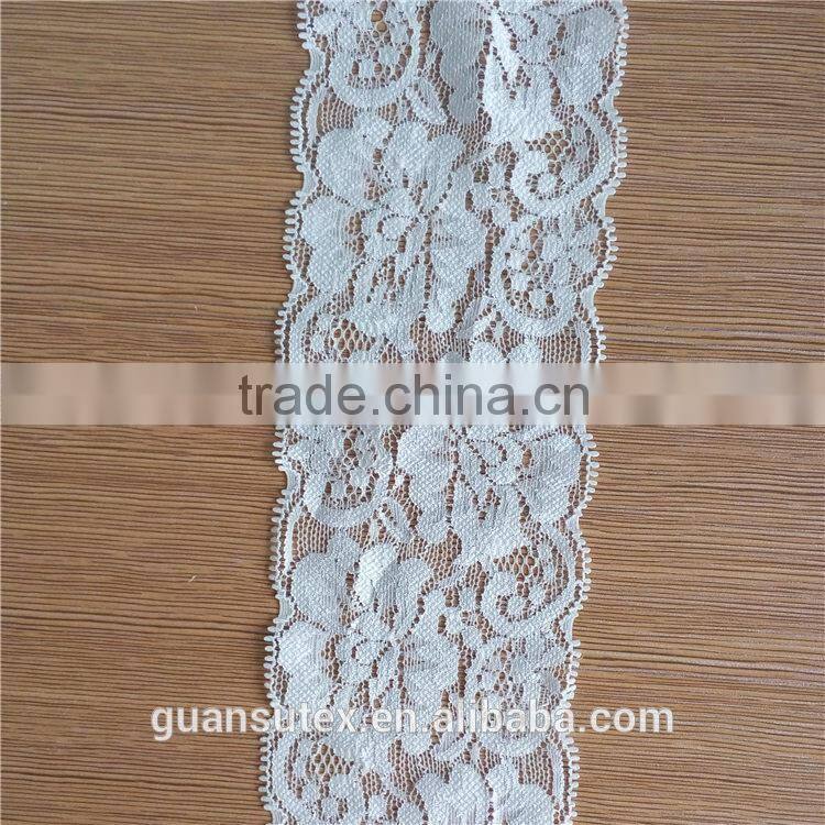 Elegant Stretch Timming White Lace For Lingerie/Table Runner/Wedding Accessories
