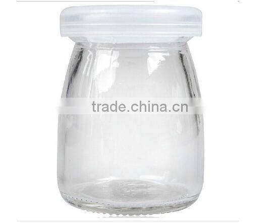 100ml 200ml 300ml mini glass yogurt bottles yogurt jar for sale