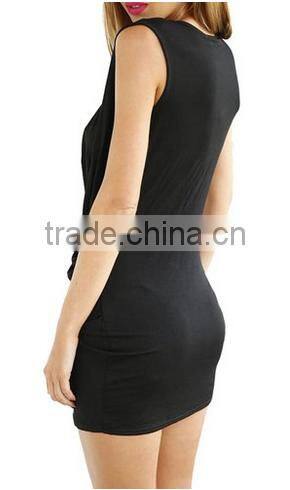 Women Sexy Deep V Neck Sleeveless Night Club Dress
