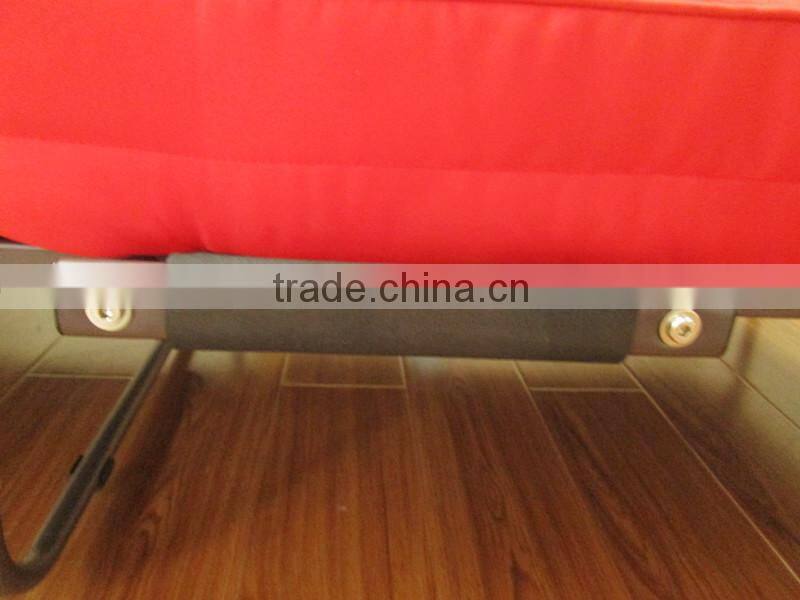 fashion red adjustable folding hotel bed