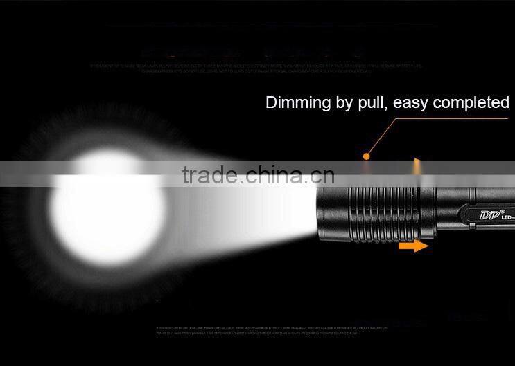 waterproof alluminum alloy led flat torch 2000lm