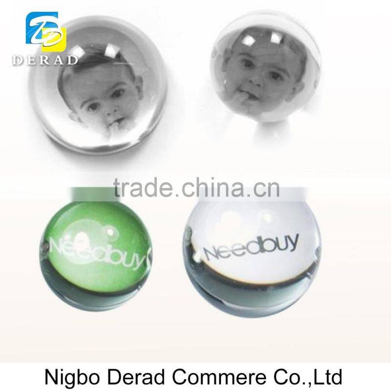 Hemispherical Shape Half Ball Funny Love 3D Crystal Photo Frame