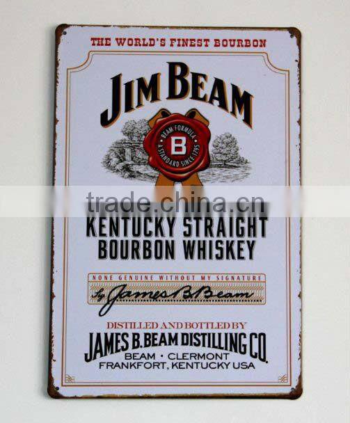custom OEM funny vintage tin beer metal sign, vintage tin plaque