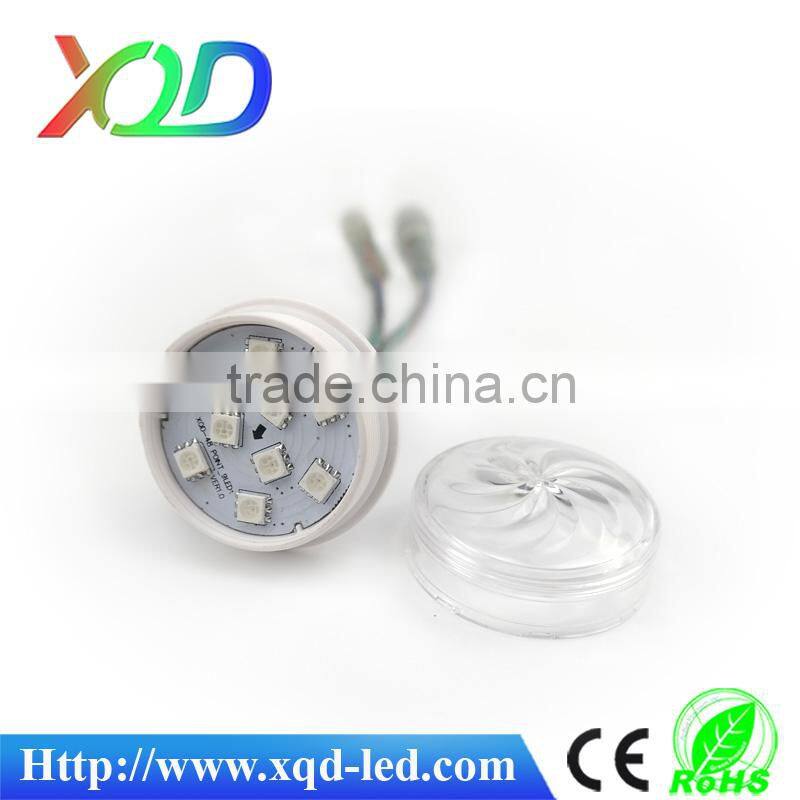 48mm led point lights source led visual pixel poi 6leds smd5050 rgb