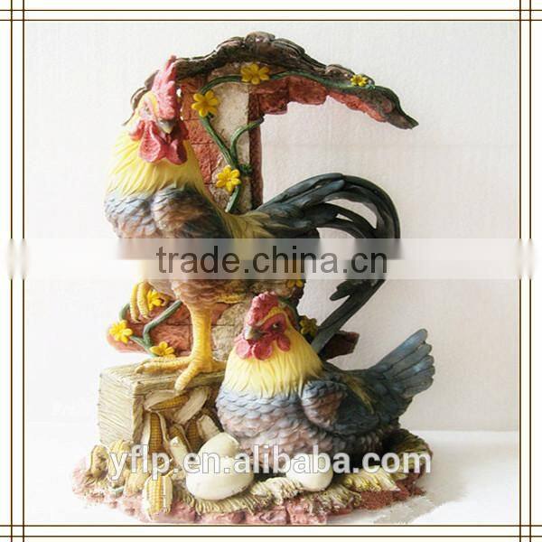 Resin Gliding Animal Eagle Figurine for Home Decoration