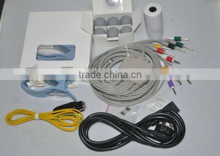 Cheap price 3 channel Resting ECG Machine Electrocardiograph electrocardiogram EKG factory