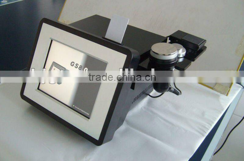 25w Cavitation slimming,Portable one with two cavitation handles,ultrasonic face massage,fat reduce ,CE marked