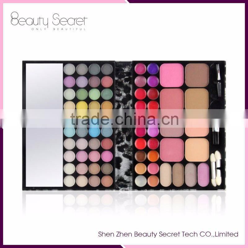 brown eyeshadow make up brushes with 72 colors