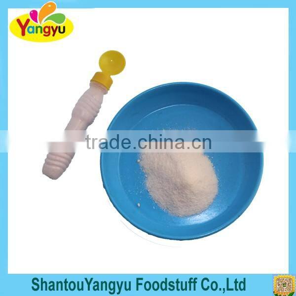 Design packing in different bottle sour fruit flavor juice powder
