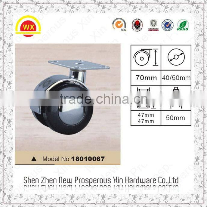 Zinc alloy furniture caster wheel
