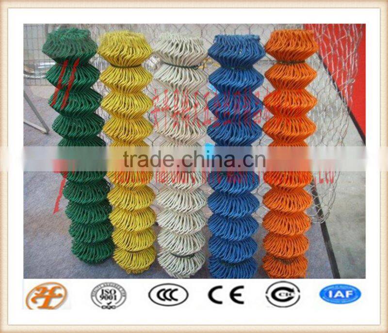 factory supply hot dipped galvanized/electro galvanized/colorful PVC coated chain link fence rhombus wire mesh
