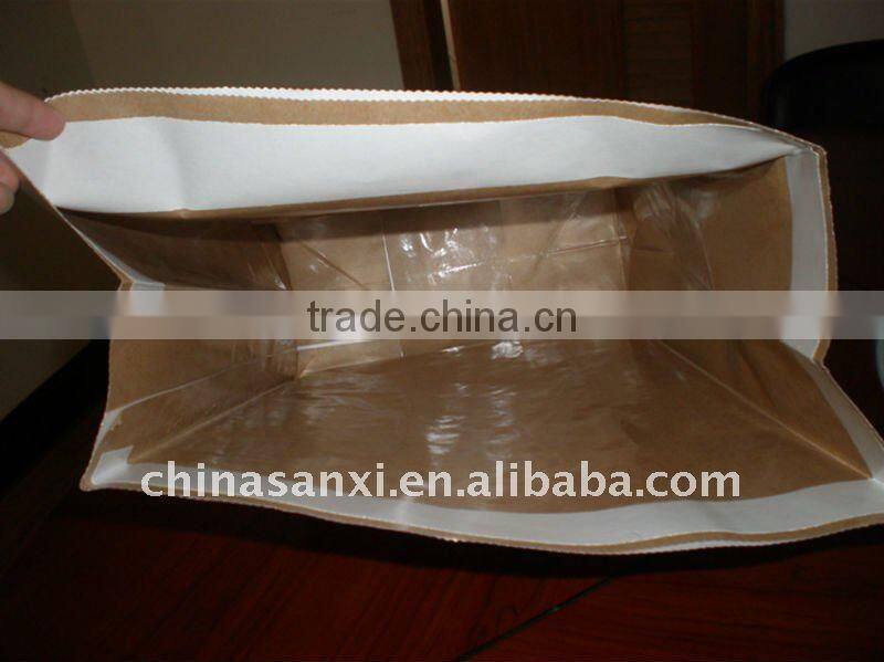 Multiply brown kraft charcoal paper bag 5kg with flat handle