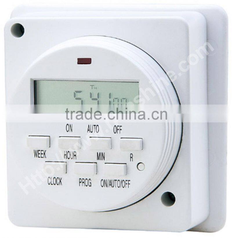 Wall-mounted programmable digital timer