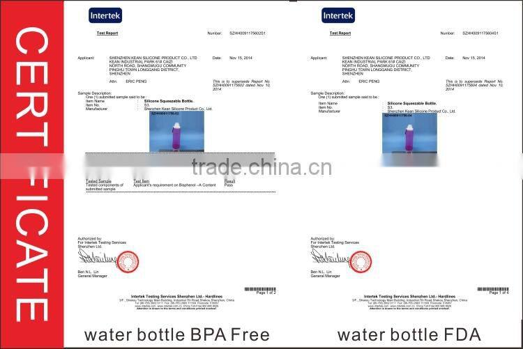 2017 New Silicone Foldable Water Bottle Gym Bottles Bike Water Bottles