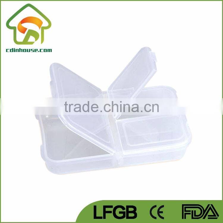 Promotional E-co Friendly Clear Plastic Pill Box 3 Gids