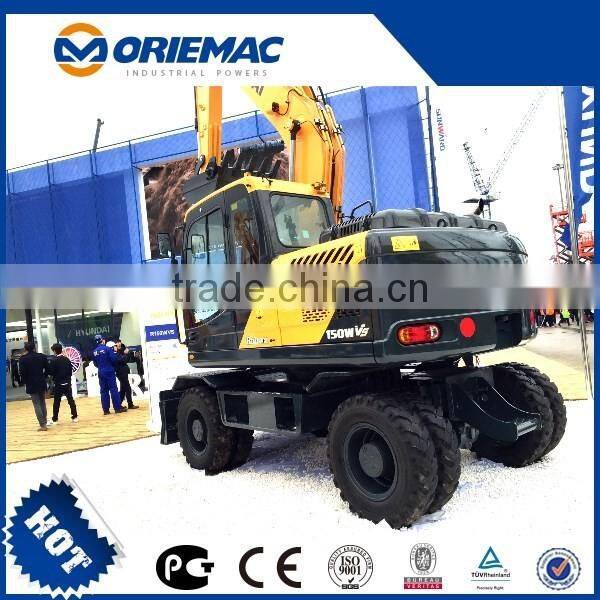 Hyundai R150w-7 used wheeled excavator/ wheel digger