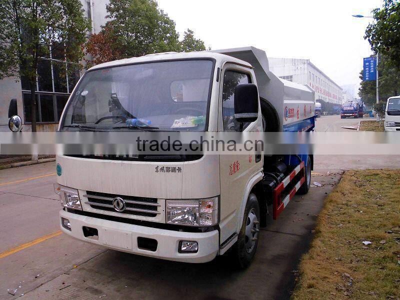 DONGFENG MINI self loading garbage truck for sale, Euro 4 chassis