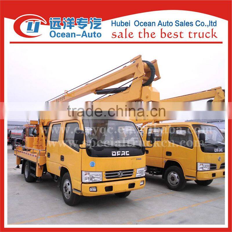 DFAC double cab 14-16m high overhead working truck for sale