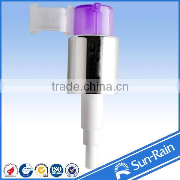 metal treatment pump dispenser for cosmetic mini pump with special clips