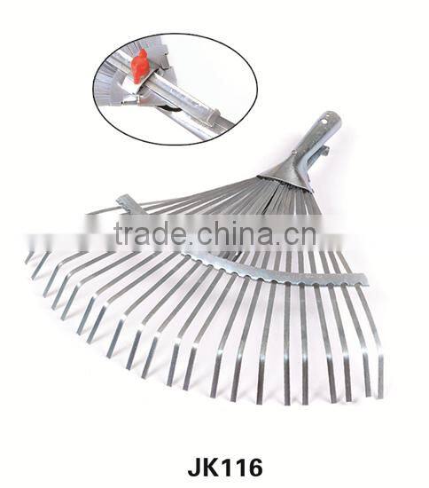 mini garden rake steel leaf grabber rake