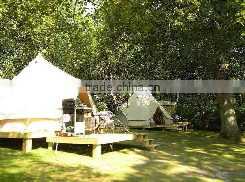 Outdoor Heavy Duty 4m Bell Tent Camping Bell Tent with Two Doors