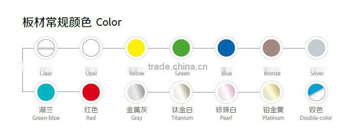 Transparent 2100*5800mm laminas de policarbonato celuar