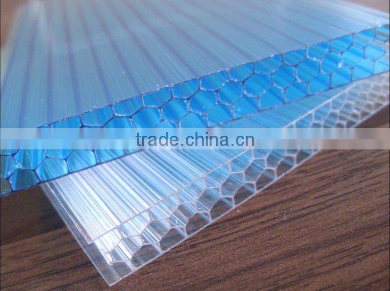 6mm polycarbonate honeycomb sheet,sun sheet/polycarbonate sheet