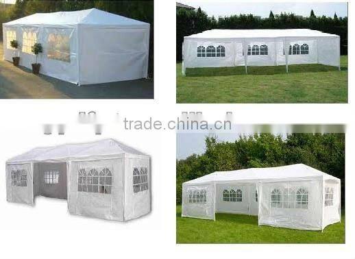 3*9M, easy portable large white wedding garden gazebo