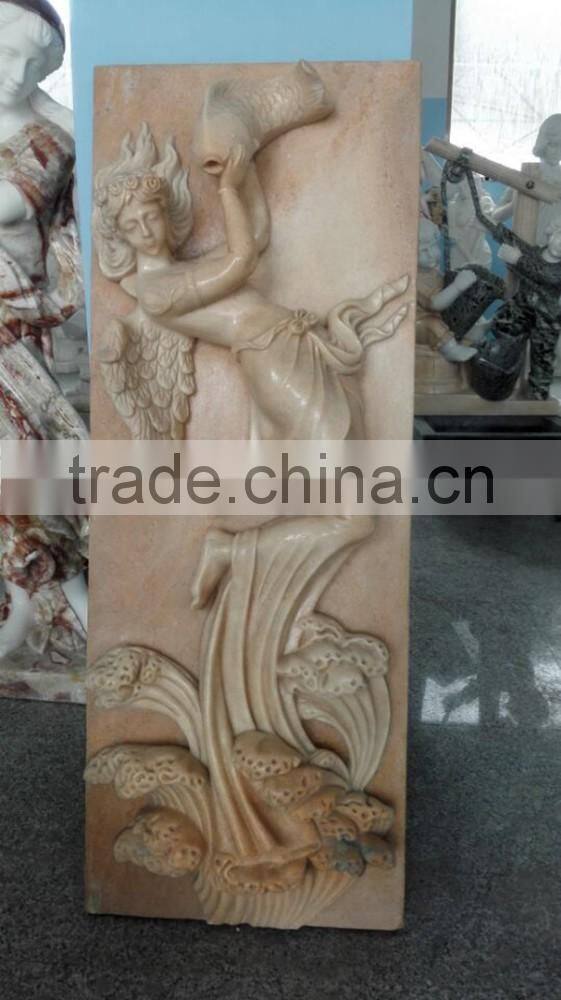 Indoor Decorative Marble Stone Wall Relief Sculpture