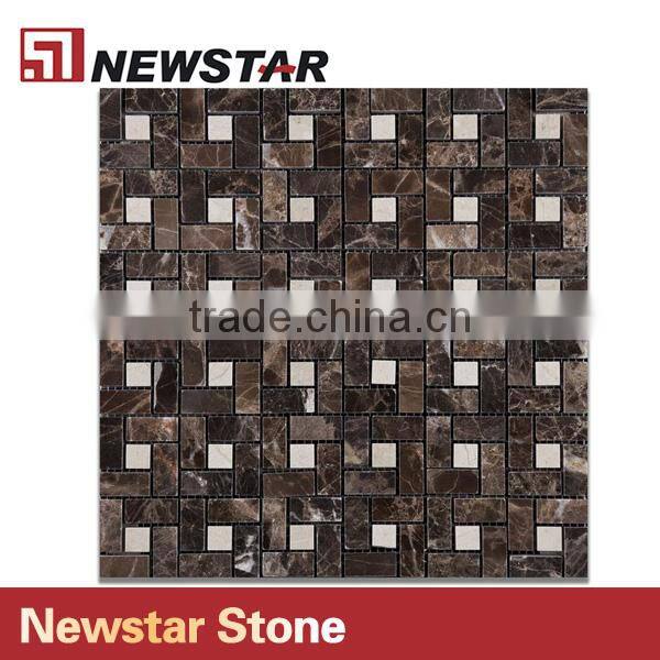 Newstar natural polished carrara white marble 12x12 square tile Mosaic