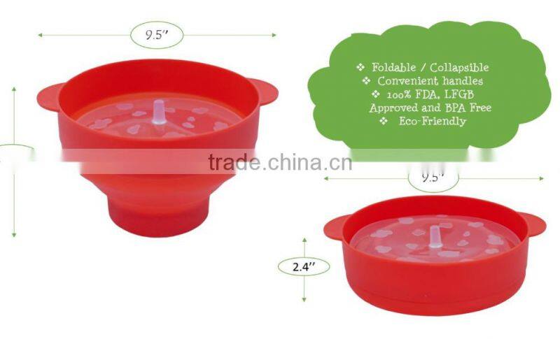 silicone popcorn maker microwave popcorn,custom logo printed popcorn