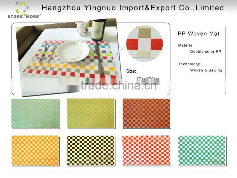 EVA Placemats - Heat Insulation Anti-skidding Dining Room Placemats, Set of 12