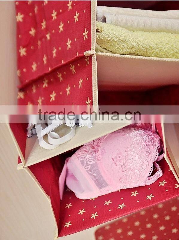 Eco Friendly Non Woven Fabric Hanging Organizer Storage Plastic Pocket Hanging Organizer