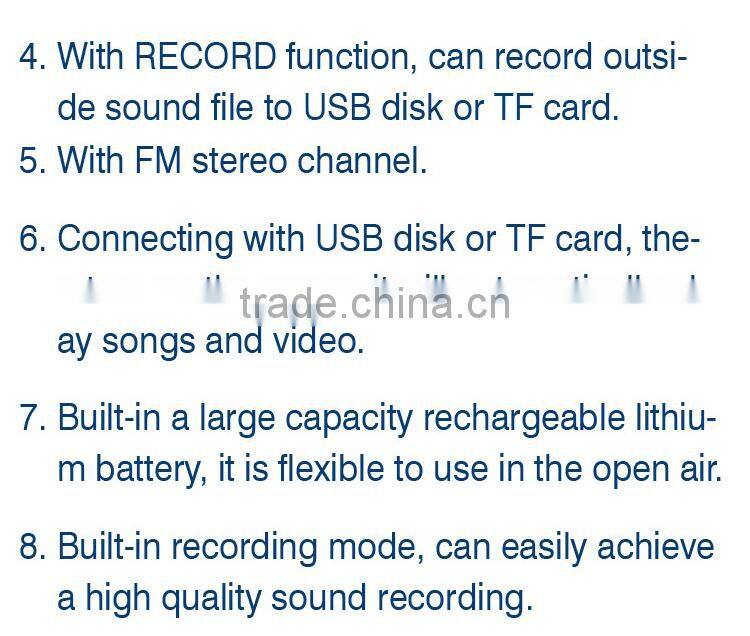 Cheaper Portable DVD VCD Players 9-inch Screen 1080P HD video theater machine with DVD, radio, TV