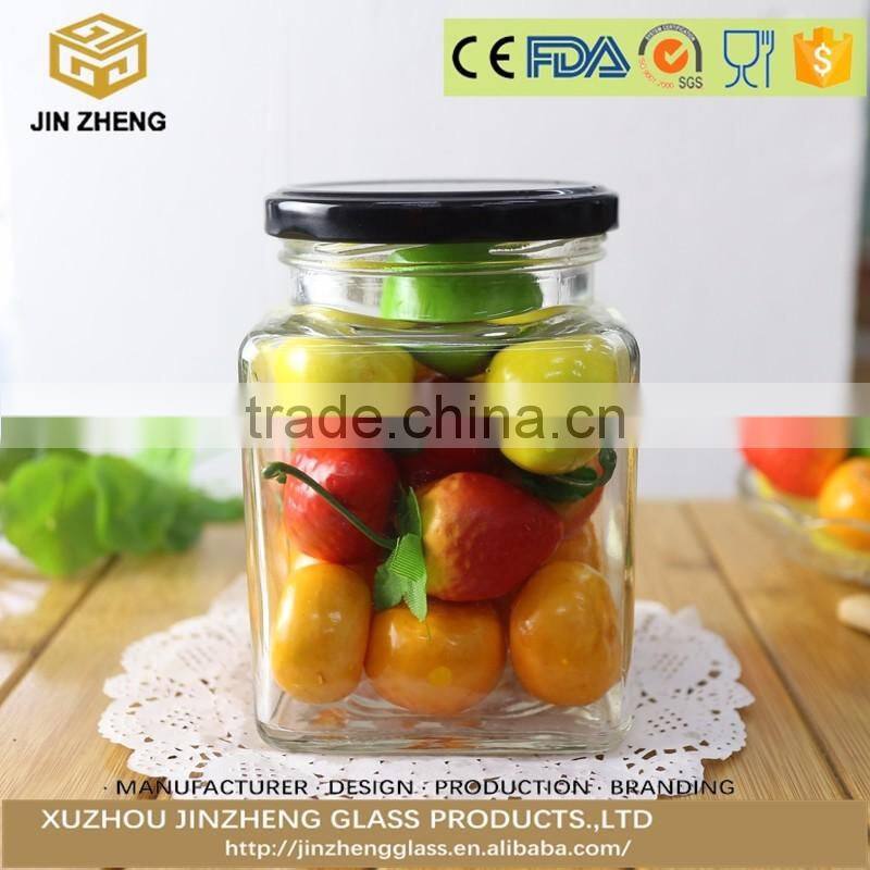 Promotional different size glass jar with clip lid