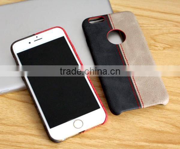 wholesale phone cases for iPhone 6, mobile phone leather case round logo hole phone shell for iPhone6