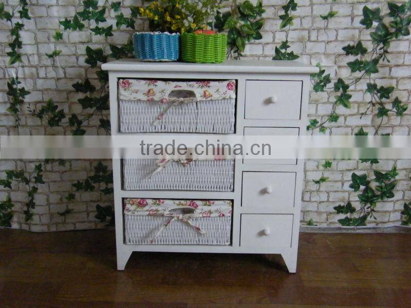 White home furniture/ Household wooden furniture/ Wood Cabinet