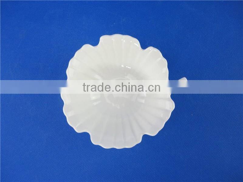 stock small white ceramic pudding bowl