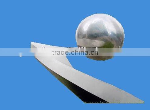 Large modern sculpture stainless steel balls