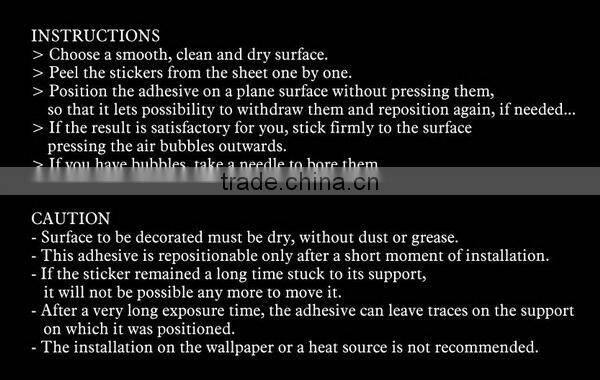 Glow In The Dark Fluorescent Decal Art Wall Stickers Kid Home Decor