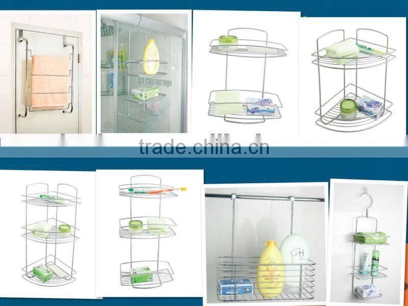 bathroom metal shower corner shelf /triangle bathroom corner shelf